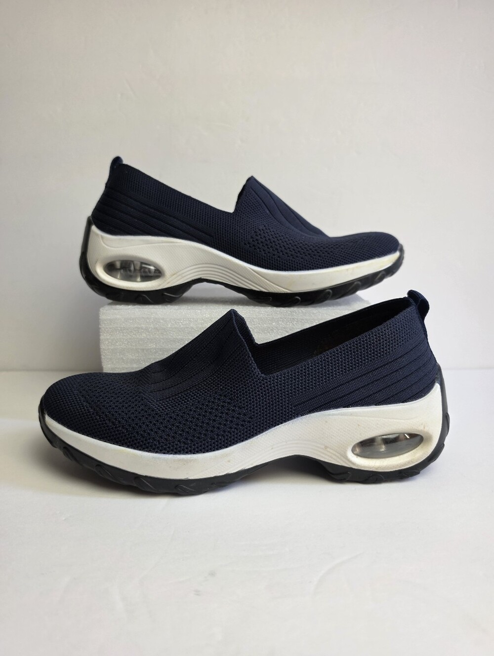 Avia Women's Orthopedic Sneakers Memory Foam Walking Shoes Lightweight Blue Sz.